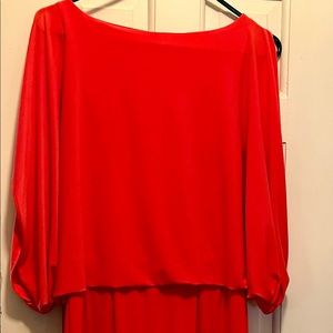 SOLD.   Jessica Simpson coral dress.